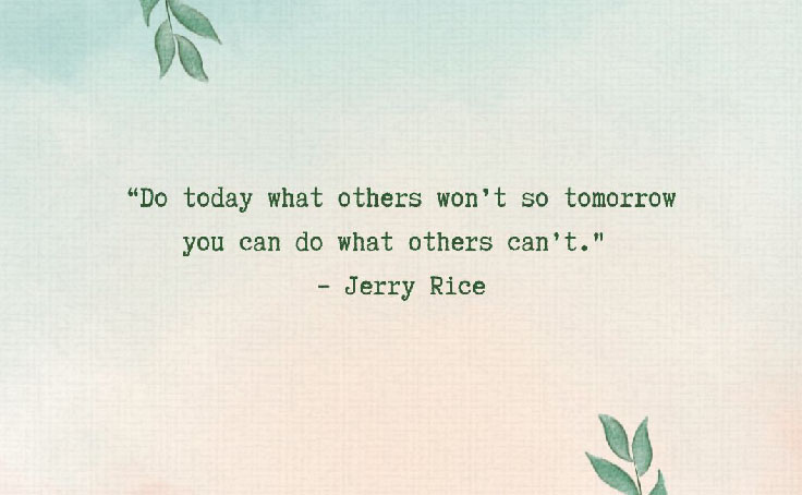 Feeling Down?! Get inspired by the likes of Mia Hamm & Jerry Rice