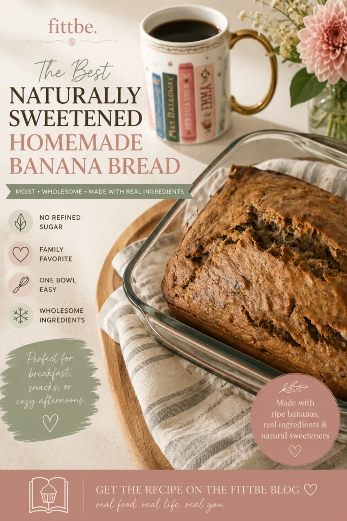 The best naturally sweetened banana bread recipe