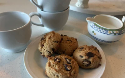 Sourdough Discard Chocolate Chip Cookies with Walnuts